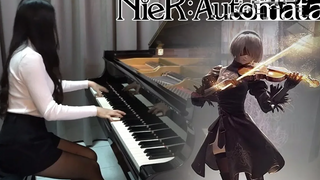 【เปียโนของรู】ปกเปียโน NieR Automata "Vague Hope / Cold Rain" NieR Automata ニーアオートマタ วิดีโอเกมเพลง♫