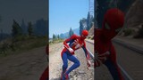 GTA V: SPIDER MAN SAVING CHOP FROM THOMAS THE TRAIN #shorts #trains