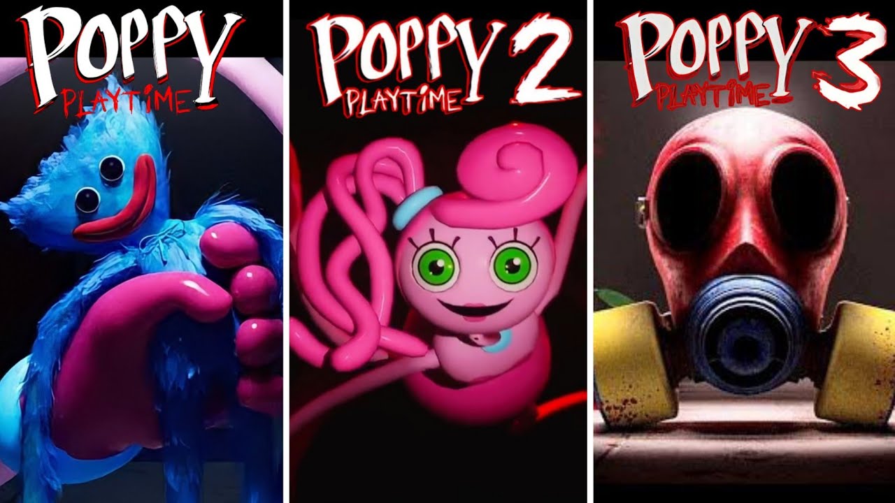Poppy Playtime Chapter 1 Vs Chapter 2 Vs Project Playtime Trailer  Comparison 