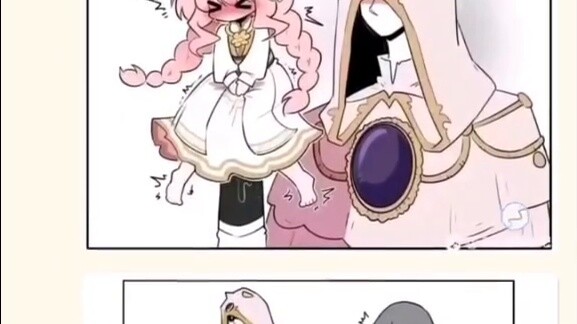 Cute pink-haired girl