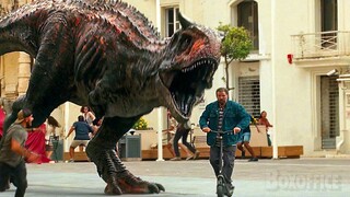 Dinosaurs STORM the city | Jurassic World: Dominion | CLIP