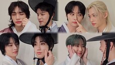 Stray Kids pinch cheeks