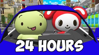 JJ and Mikey SURVIVING 24 Hours In The Car in Minecraft Funny Challenge - Maizen Mizen JJ and Mikey