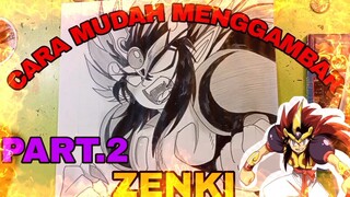 cara yang sangat mudah menggambar anime zenki part.2