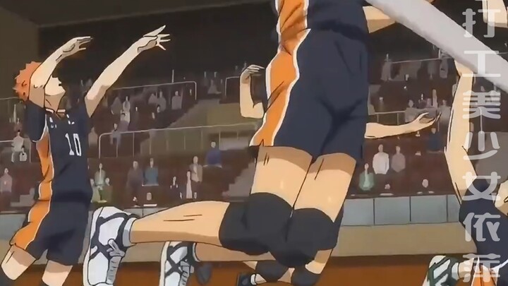 Aku tidak tahu sejenak apakah ini animasi atau kenyataan #春高#volleyballboy#日本春高#男volleyball#热血