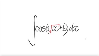 trig integral cos(a√x +b) dx