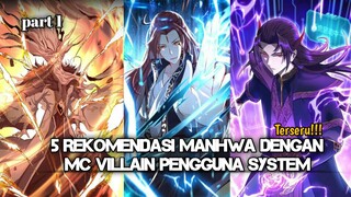 5 MANHUA REKOMENDASI DENGAN MC VILLAIN PENGGUNA SISTEM