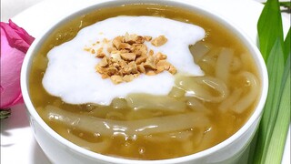 CHÈ BÁNH CANH NGỌT nước cốt dừa dẻo dai thơm ngon- Cách làm Bánh Canh bột xắt tay rất dễ dàng