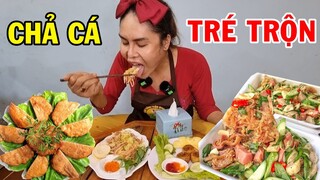 DIVA Cát Thy review Tré trộn và Chả cá Tài Lộc tại quán Bánh tráng trộn - Ẩm thực Cha Rồng