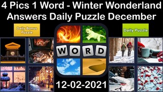 4 Pics 1 Word - Winter Wonderland - 02 December 2021 - Answer Daily Puzzle + Bonus Puzzle