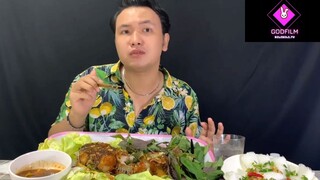 Ăn và thưởng thức cá lóc chiên giòn sốt mắm me phần 10 #anngon