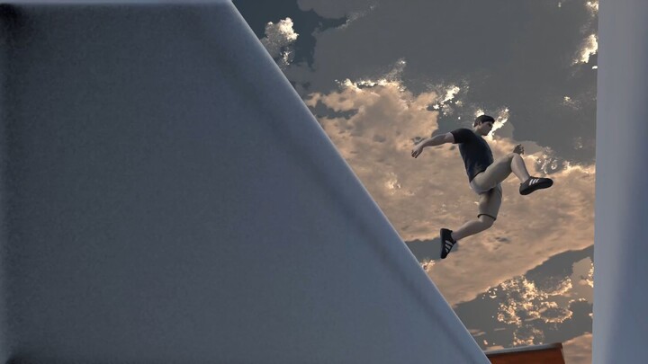 【Unity 6】Rooftop Parkour Test 2 | Realtime Building-to-Building Leap