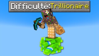 Je dois survivre sur un BLOC de MILLIONNAIRE dans Minecraft..