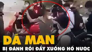 Nam sinh lớp 10 bị đánh dã man, đẩy xuống hố nước trước cổng trường