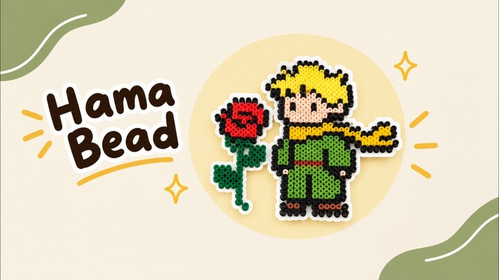 Coba Bikin Hama Bead Ini! 🌹