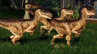 4 Deinonychus & 4 Troodon Breakout & Fight! Jurassic World Evolution Mods (4K 60FPS)