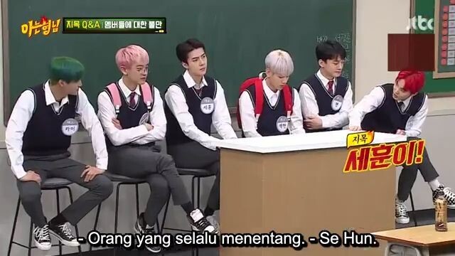 Knowing Brothers. ep 208 EXO SUB INDO