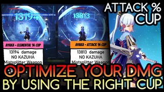 ATK% cup WORKS! Optimize your Damage By Using the Right Cup. See our tests.