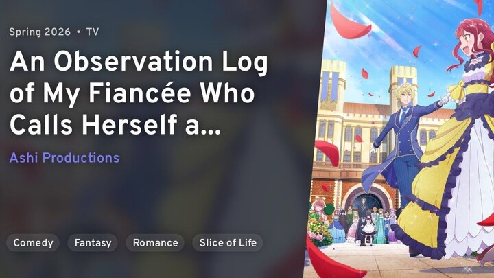 EP 1 - Jishou Akuyaku Reijou na Konyakusha no Kansatsu Kiroku Sub Indo