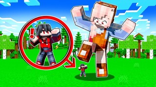 ถ้าเกิด!? เป็นคนยักษ์ได้ และ เป็นคนจิ๋วได้ ไปเอาชีวิตรอดในมายคราฟ!? - Minecraft