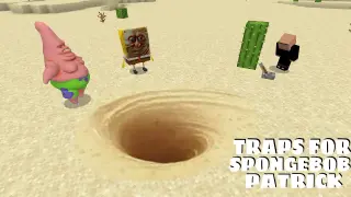 Ultimate Traps for REALISTIC SPONGEBOB AND PATRICK CURSED in Minecraft - Coffin Meme