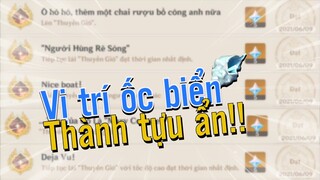 Hướng dẫn vị trí ỐC BIỂN - 5 THÀNH TỰU ẨN phiên bản 1.6 | GENSHIN IMPACT