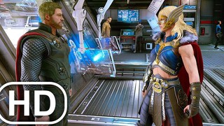 Jane Foster พบกับ Thor จากฉากอื่นในจักรวาล 4K ULTRA HD - Marvels Avengers