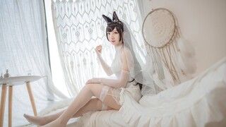 【cos合集】小姐姐cosplay碧蓝航线花嫁爱宕犬，太美了我要想办法娶了这位小姐姐，