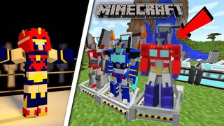 🤖TRANSFORMERS CARS & JET | OPTIMUS PRIME | Minecraft