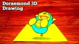 How to draw Doraemond 3D illusion