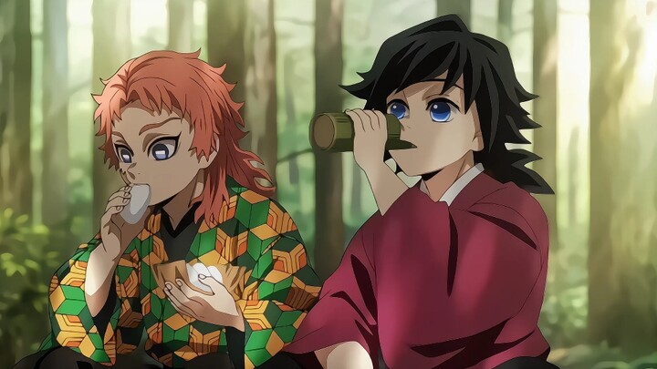 “โทมิโอกะ คิยู × ชิโรอุตะ” “เสาหลักน้ำเดิมทีเป็นของเจ้าอยู่แล้ว ชิโรอุตะ!”