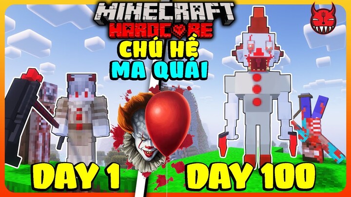 SongFish Review 100 Ngày Sinh Tồn Chú Hề Ma Quái Pennywise Minecraft Siêu Khó