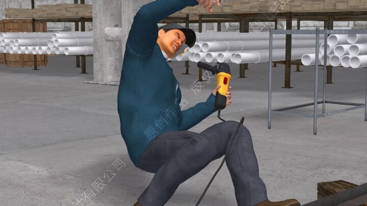 血的教训:角磨机不带罩!