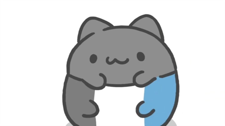 The eraser crumbs cat and worm baby is so cute