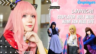 Bule Wibu? Siapa Dia? LINNICHI, Cosplay Komi San Termirip 😍 Mirip Banget Kan?