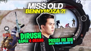 MISS OLD BENNYMOZA ?! DI RUSH SAMA 4 ORANG GAKTAKUT !! SELAMA DAPET POSISI BAGUS ! - PUBG MOBILE