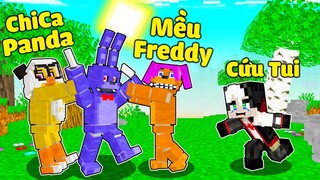 MỀU 24 GIỜ BỊ GẤU FREDDY ĐIỀU KHIỂN TROLL REDHOOD TRONG MINECRAFT*1 NGÀY MỀU BIẾN THÀNH ROBOT FREDDY