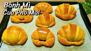 Bánh Mì Ngọt Cua Phô Mai✅Món Ăn Vặt Ưa Thích,Dễ Làm,Bánh Nở Mềm Xốp,Thành Công Ngay Lần Đầu