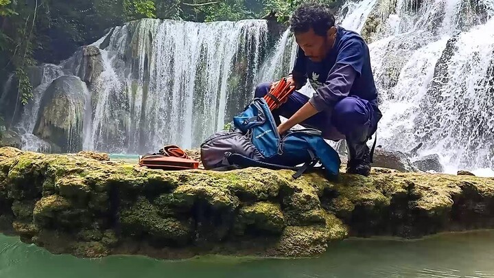 SOLO BACKPACKING OUTDOOR COFFEE BREWING AT PIALA WATERFALLS 2021