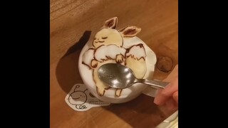 可爱的伊布咖啡