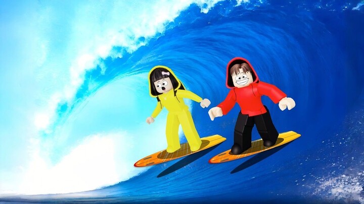 Yuta, Mio Dan Baby Celine Main Seluncur Di Tower Air  ROBLOX