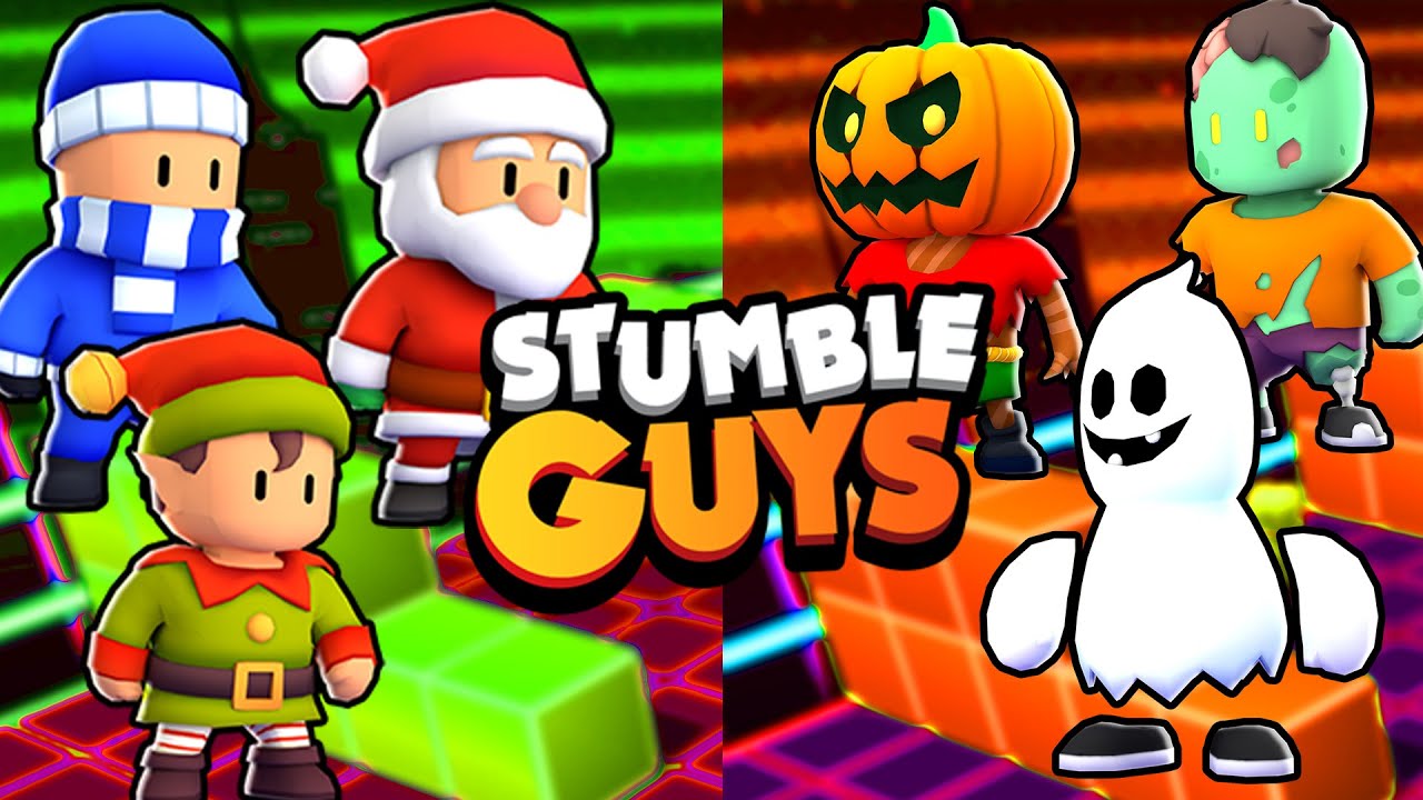 RESGATEI TODAS AS SKINS DE HALLOWEEN DISPONÍVEIS NA LOJA DO STUMBLE GUYS! 