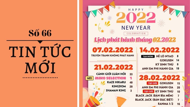 NEWS#66: Lịch Phát Hành Tháng 2/2022 Đến Từ NXB Trẻ!!!