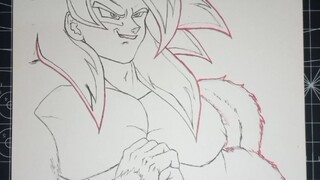 inking son Goku SSJ 4