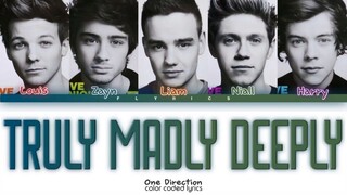One Direction - Truly Madly Deeply Lyrics (Color Coded Lyrics) (sped up)