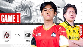 GEEK FAM vs ONIC | Regular Season Week 5 Day 3 | Game 1 | #MPLIDS13