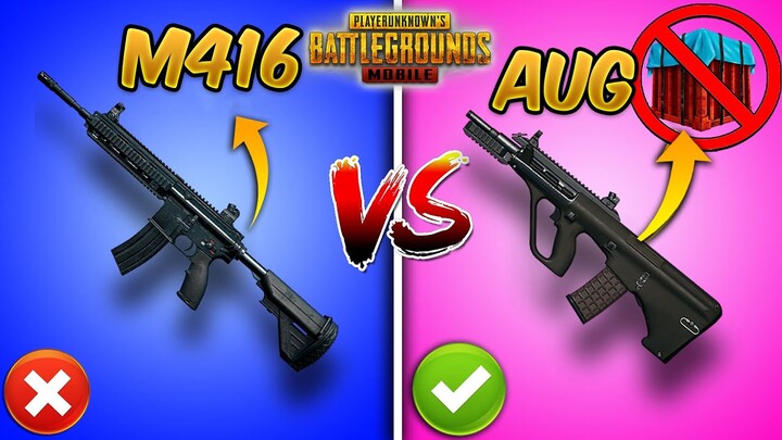 M416 vs AUG Which is Better? (Update 2.8 Patch) PUBG Mobile Weapon Comparison