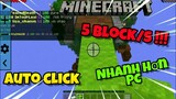 Đặt Block Với Tốc Độ 5 block/s Nhanh Hơn Cả Minecraft PC Trong Minecraft Pe !!!