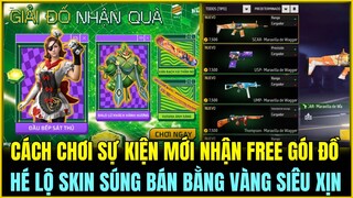 (Free Fire) GARENA TẶNG FREE GÓI ĐỒ VÀ SKIN BALO MỚI SIÊU ĐẸP, SỰ KIỆN MỚI BÁN SKIN SÚNG BẰNG VÀNG