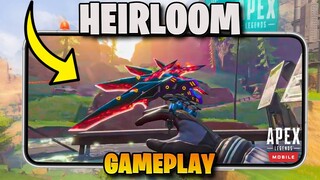 FIRST LOOK AT FADES HEIRLOOM GAMEPLAY (Apex Legends Mobile)